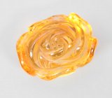 Насыщенный крупный резной цитрин 21,38 карата