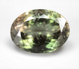 Крупный полихромный турмалин 9,18 карата