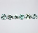 Набор из 6 турмалинов 5,43 карата