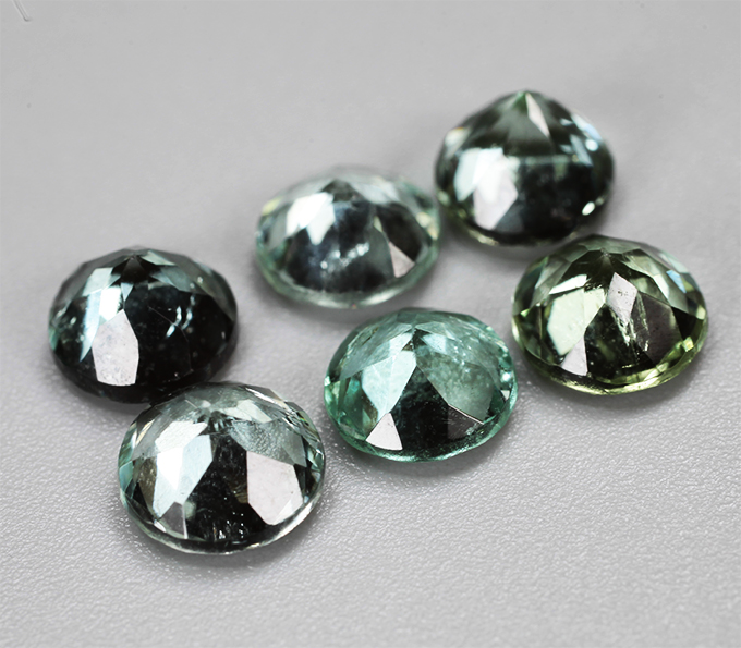 Набор из 6 турмалинов 5,43 карата