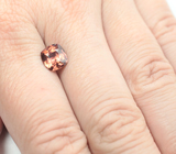 Чистейший красновато-оранжевый циркон 2,96 карата