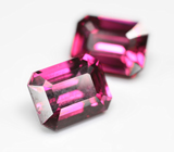 Редкая пара умбалитов гранатов высокой чистоты 6,88 карата