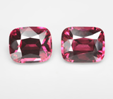 Редкая пара чистейших умбалитов гранатов  7,31 карата