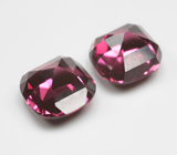 Редкая пара чистейших умбалитов гранатов 7,11 карата