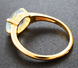 Кольцо с редким голубым турмалином 2,18 карата