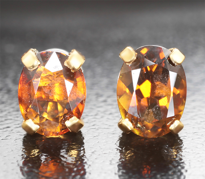 Золото Пусеты с турмалинами 1,56 карата