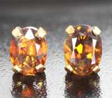 Пусеты с турмалинами 1,56 карата