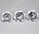 Топовая огранка! Крупный набор чистейшего бесцветного кварца 61,7 карата