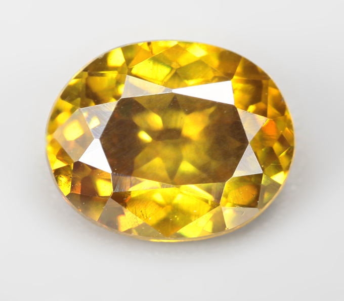 Зеленовато-желтый сфалерит 1,56 карата