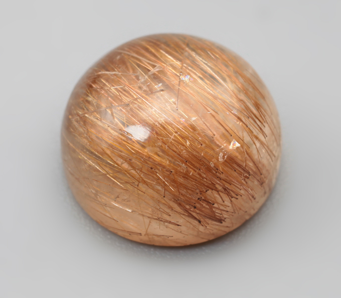 Кварц с золотистым рутилом топового качества 6,13 карата