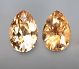 Пара гессонитов гранатов 2,95 карата