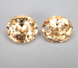 Пара гессонитов гранатов 3,55 карата