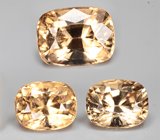 Крупный набор из 3 гессонитов гранатов 5,95 карата