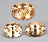 Набор из 3 гессонитов гранатов 4,94 карата