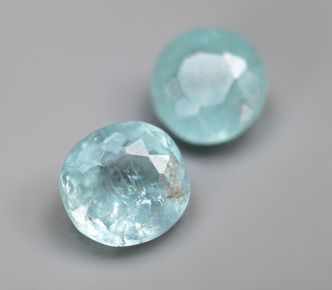 Пара параиба турмалинов 1,18 карата