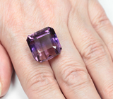 Крупный! Чистейший контрастный аметрин 33,11 карата