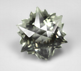 Удивительный зеленый аметист авторской огранки 19,79 карата