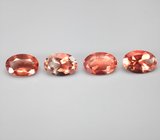 Набор из 4 орегонских солнечных камней 1,56 карата