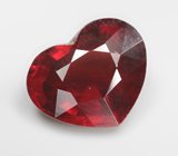 Пироп гранат огранки "сердце" 2,91 карата