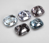 Крупный набор из 5 шпинелей 6,73 карата