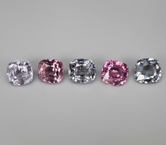 Набор из 5 шпинелей 5,1 карата