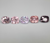 Крупный набор из 5 шпинелей 6,2 карата