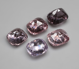 Крупный набор из 5 шпинелей 6,2 карата