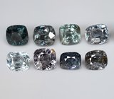 Крупный набор из 8 шпинелей 6,69 карата