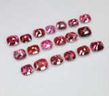 Крупный набор из 19 шпинелей 7,56 карата