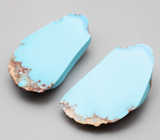 Крупная пара казахстанской бирюзы 17,06 карата