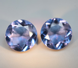 Крупная пара флюоритов со сменой цвета 11,64 карата