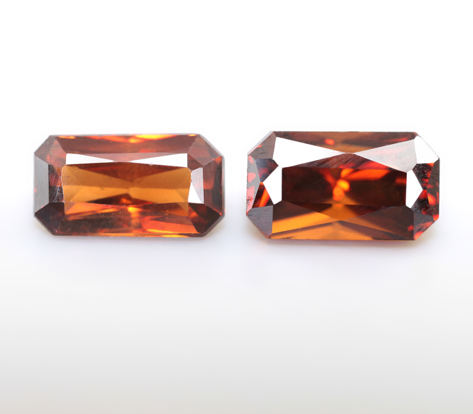 Серьги с цирконами 3,53 карата