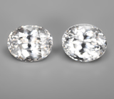 Пара чистейших бесцветных цирконов 3,8 карата