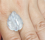 Крупный резной аквамарин 13,89 карата