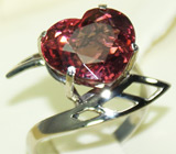 Великолепное кольцо с чистейшим рубеллитом Серебро 925