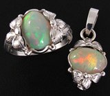 Комплект с превосходными эфиопскими опалами