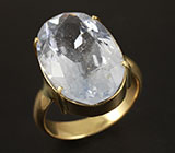 Кольцо с крупным аквамарином