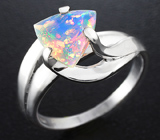 Кольцо c ограненным Welo опалом