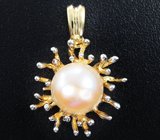 Кулон с кремовой жемчужиной