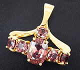 Кулон с цирконами