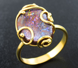 Кольцо с австралийским болдер опалом 7,23 карата
