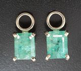 Подвесы с уральскими изумрудами 4,33 карата