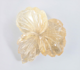 Крупный резной кварц с включением рутила 21,68 карата