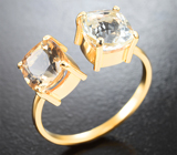 Кольцо cо скаполитами 3,29 карата