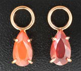 Подвесы для серег с ограненными мексиканскими опалами 1,44 карата