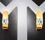 Серьги с изумрудами высокой чистоты 0,99 карата