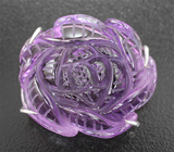 Брошь с резным аметистом 61,91 карата