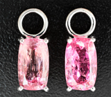 Подвесы для серег с неоново-розовыми турмалинами 5,7 карата