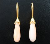Подвесы для серег с solid кораллами 5,27 карата