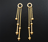 Золотые подвесы для серег